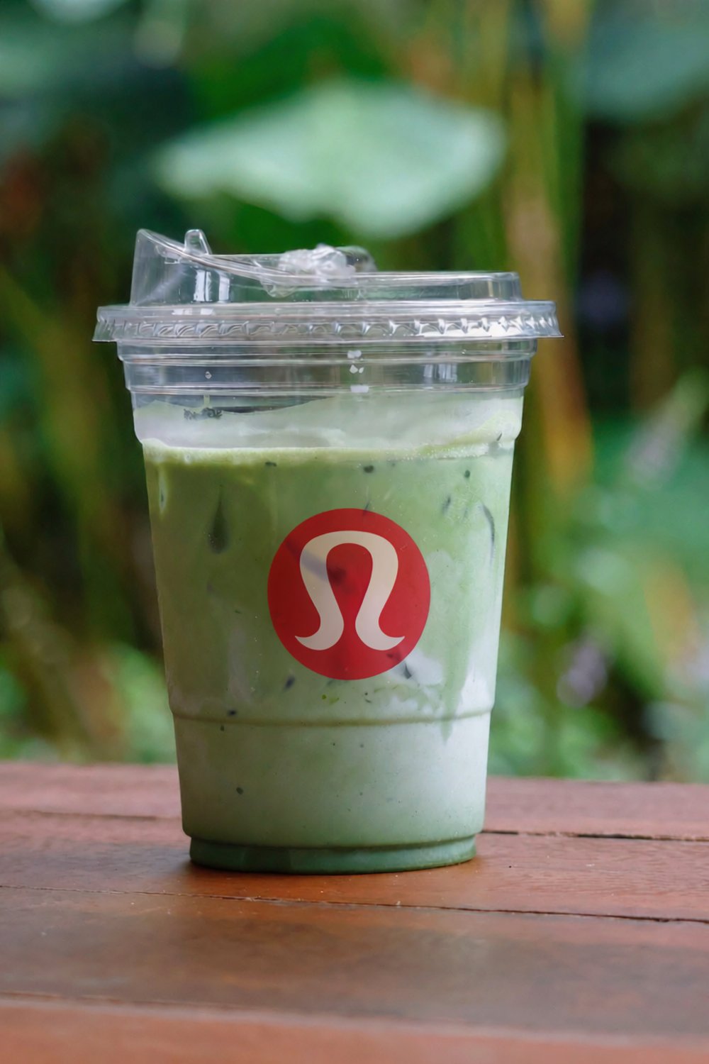 Iced ceremonial-grade matcha latte from the 58 Hester mobile matcha cart at a Los Angeles brand activation